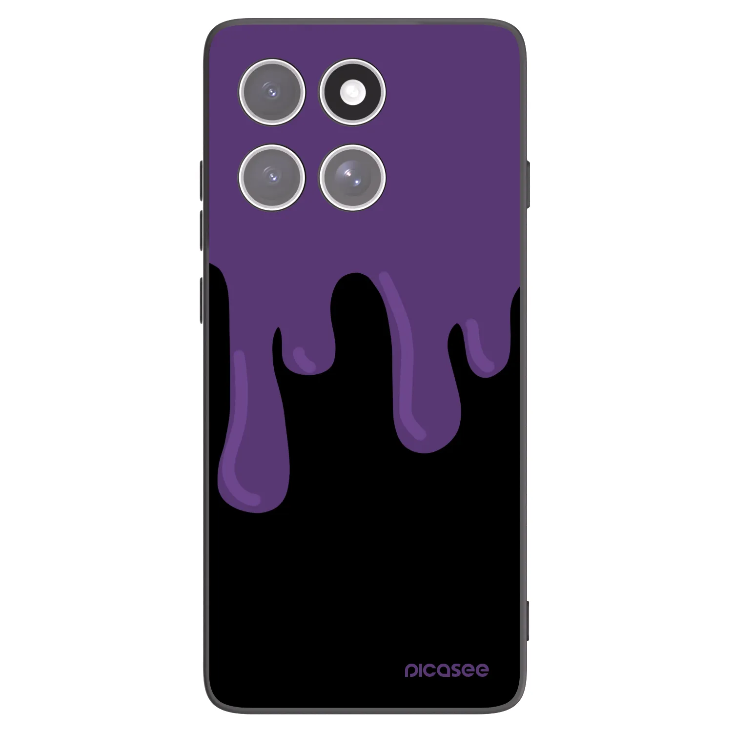 Picasee husă neagră din silicon pentru Motorola Edge 60 Pro - Purple spooky