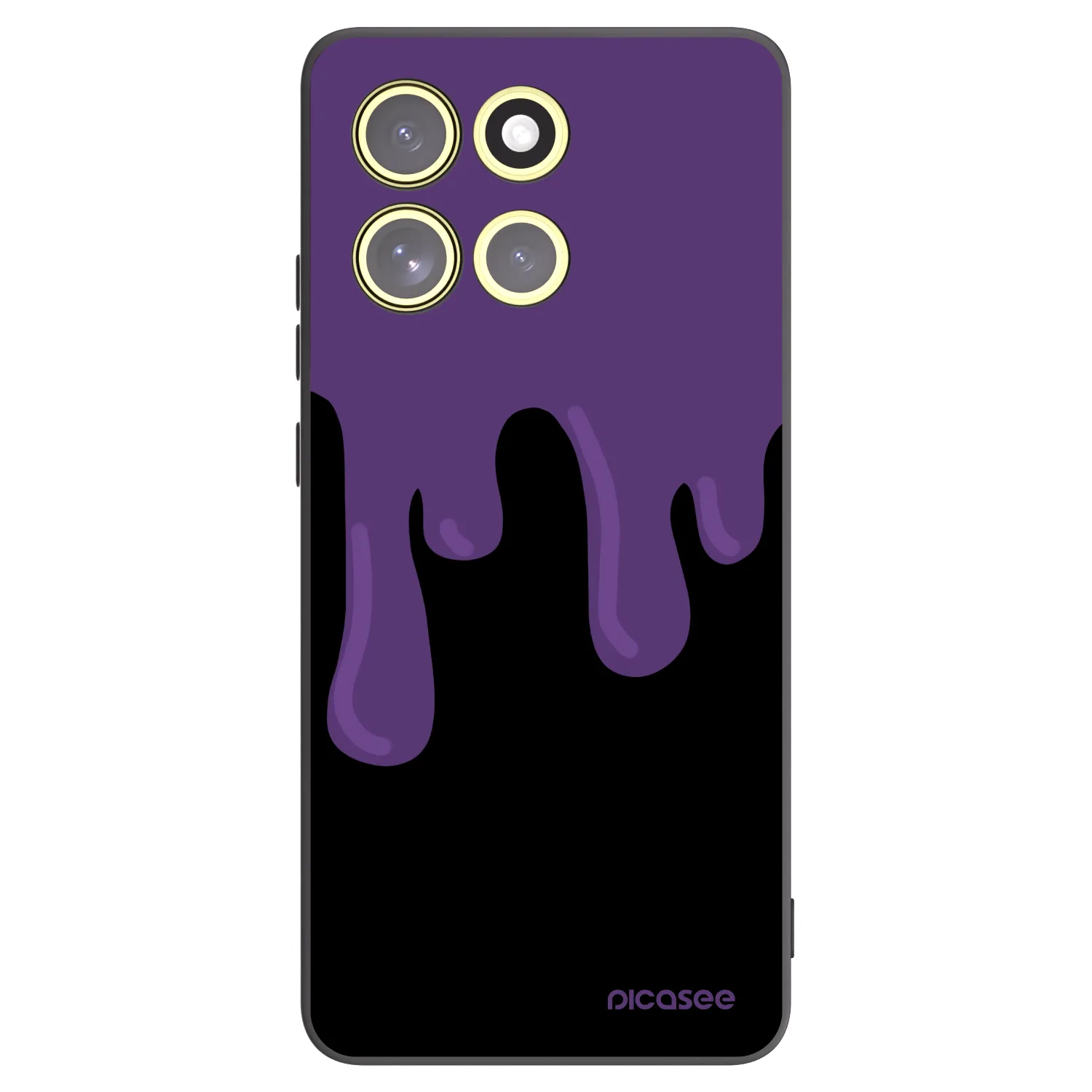 Picasee husă neagră din silicon pentru Motorola Moto G86 5G - Purple spooky