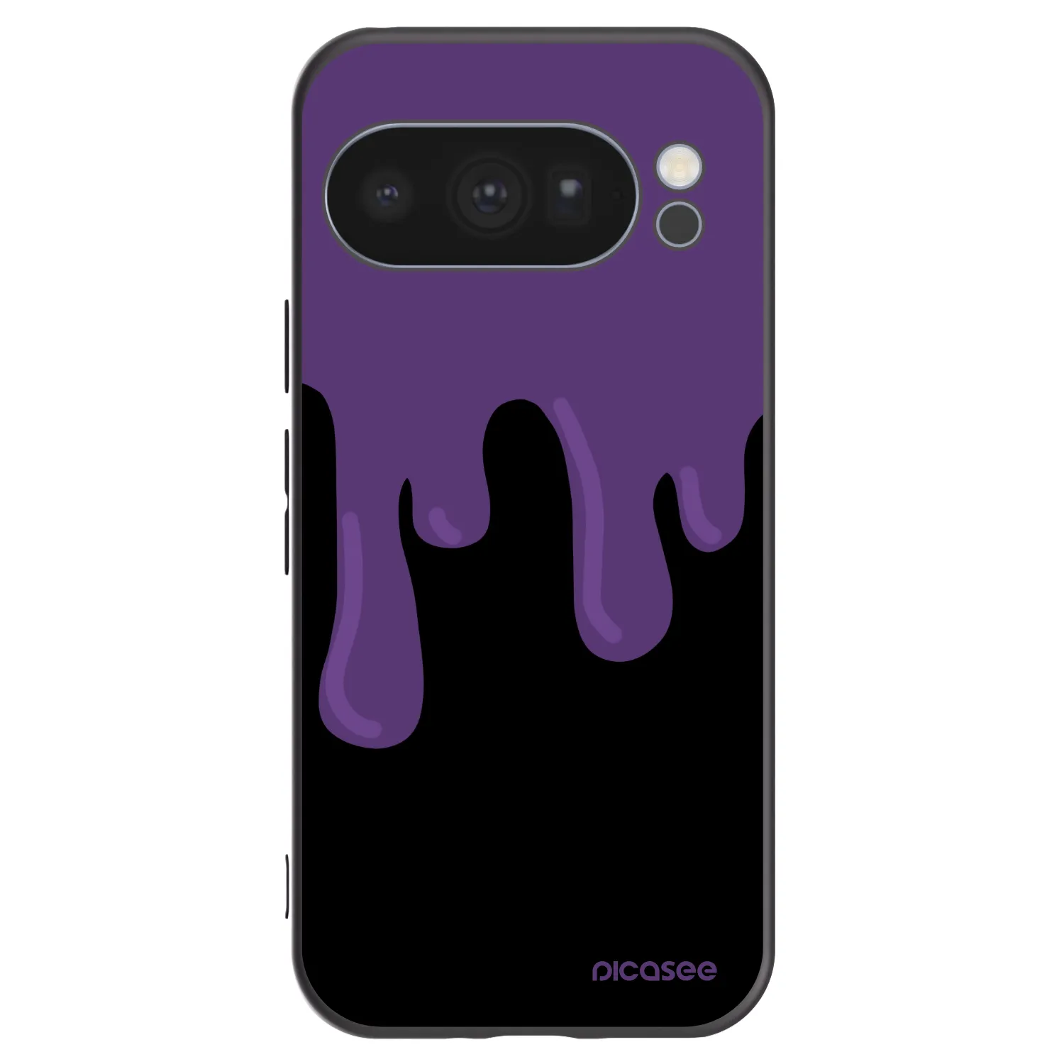 Picasee husă neagră din silicon pentru Google Pixel 10 Pro - Purple spooky