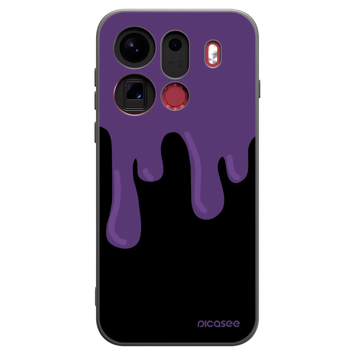 Picasee husă neagră din silicon pentru OPPO Find X9 Pro - Purple spooky