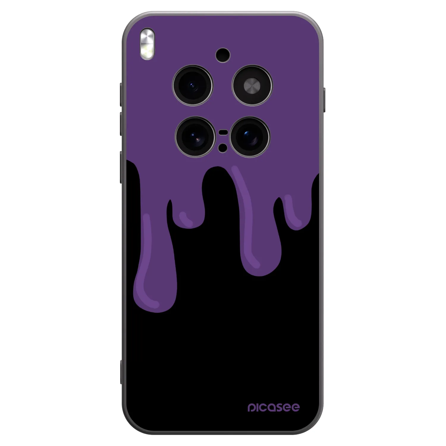 Picasee husă neagră din silicon pentru Vivo X300 Pro - Purple spooky