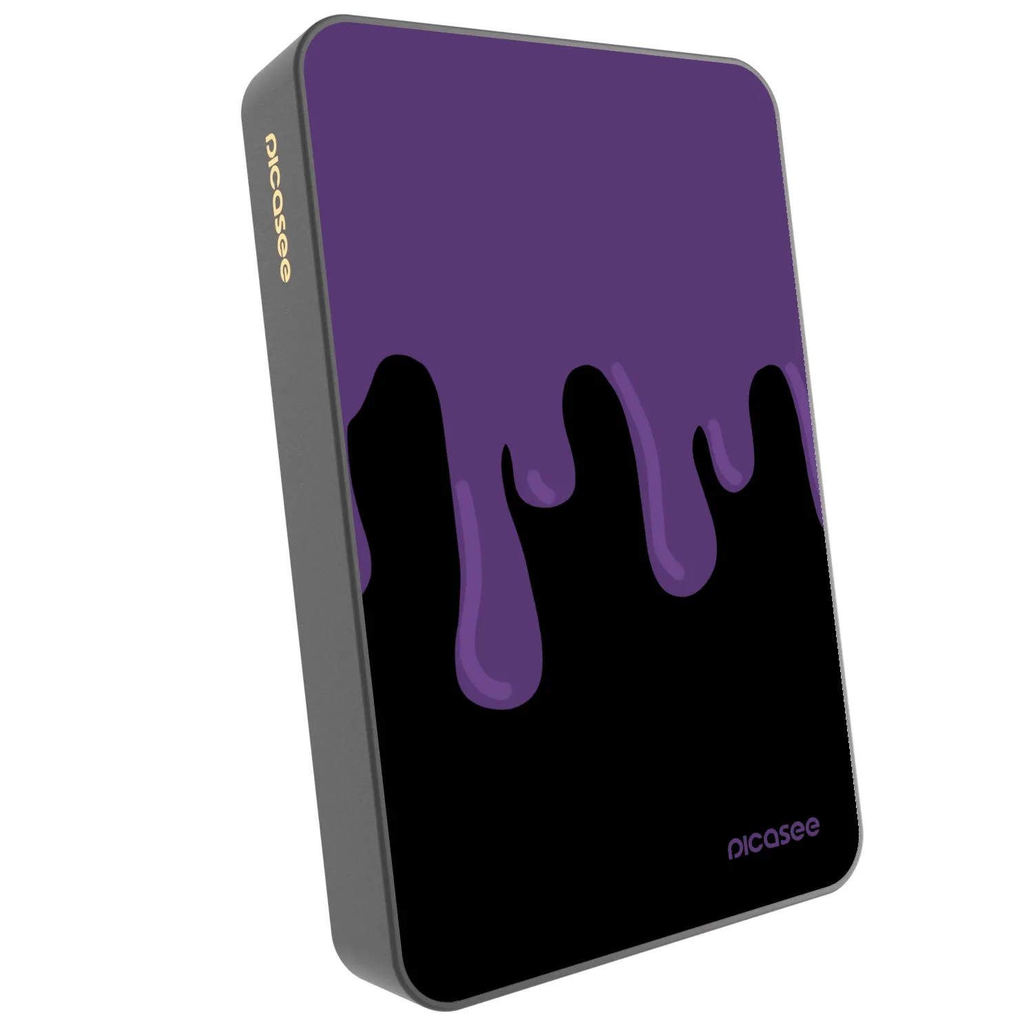 Picasee Powerbank cu MagSafe 10 000 mAh Gri - Purple spooky