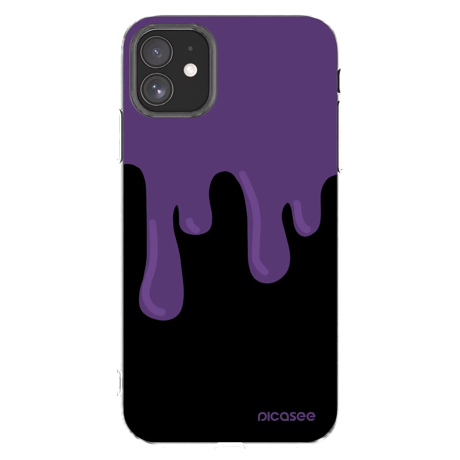Picasee husă transparentă din silicon pentru Apple iPhone 11 - Purple spooky