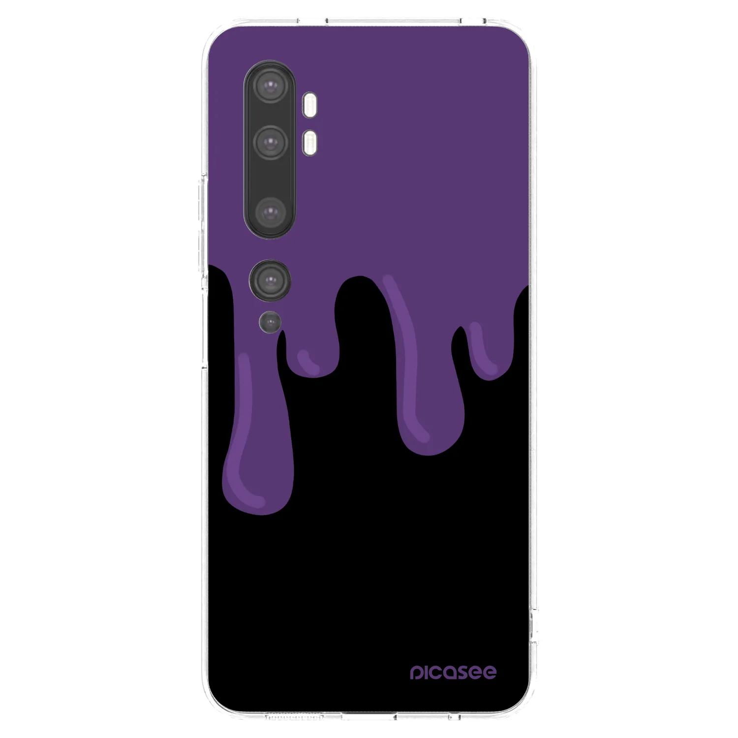 Picasee husă transparentă din silicon pentru Xiaomi Mi Note 10 (Pro) - Purple spooky