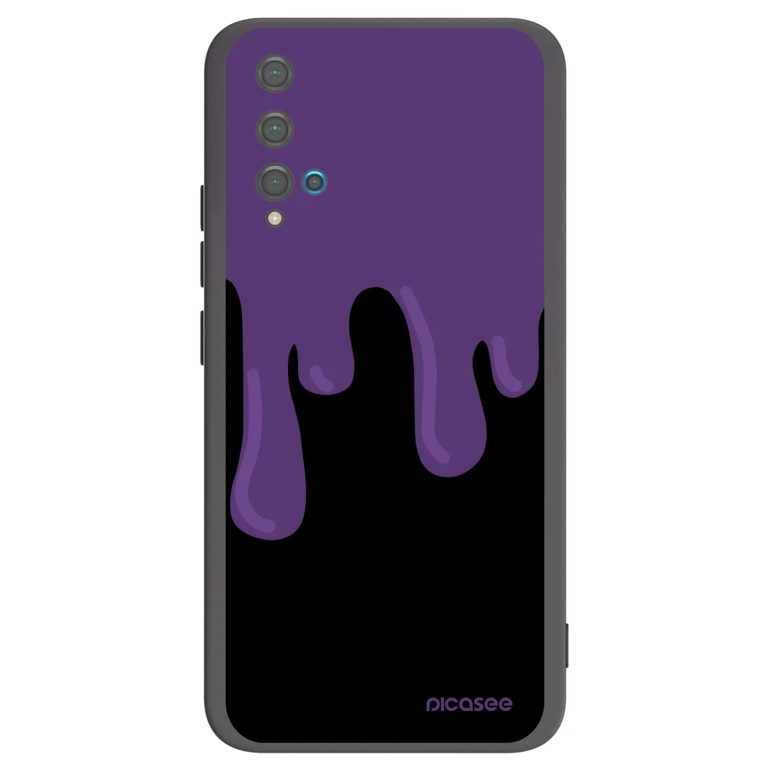 Picasee husă neagră din silicon pentru Huawei Nova 5T - Purple spooky