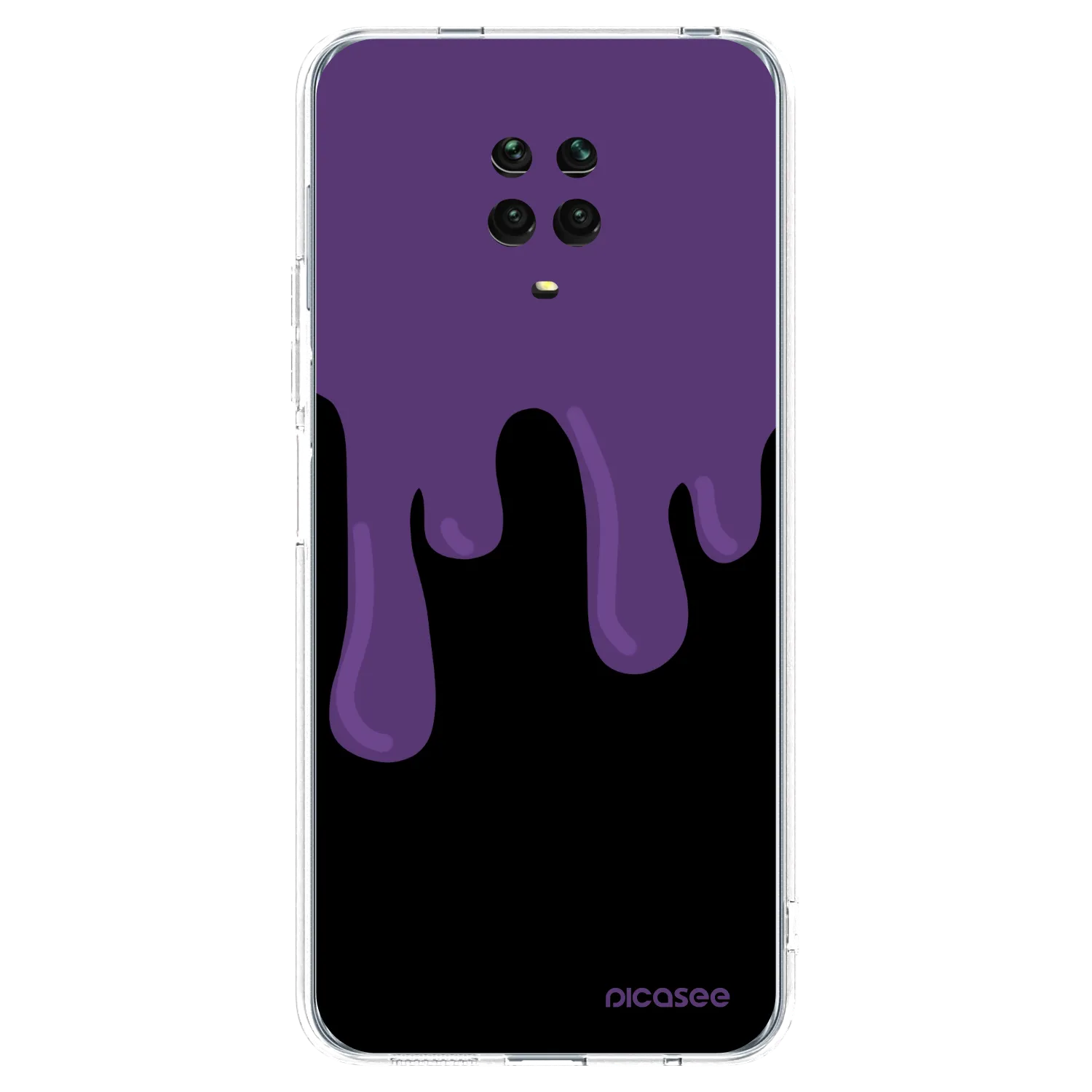 Picasee husă transparentă din silicon pentru Xiaomi Redmi Note 9S - Purple spooky