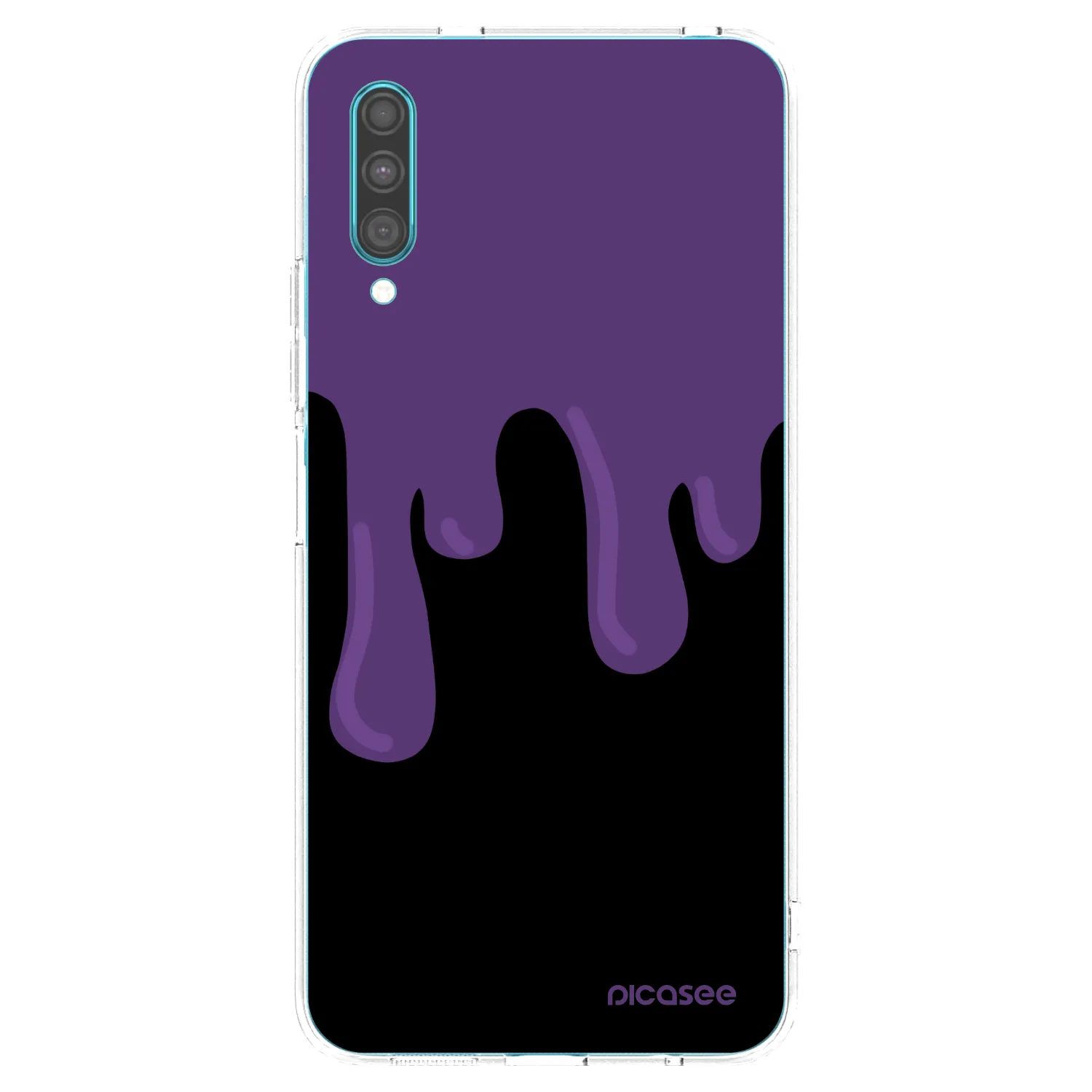 Picasee husă transparentă din silicon pentru Samsung Galaxy A30s A307F - Purple spooky