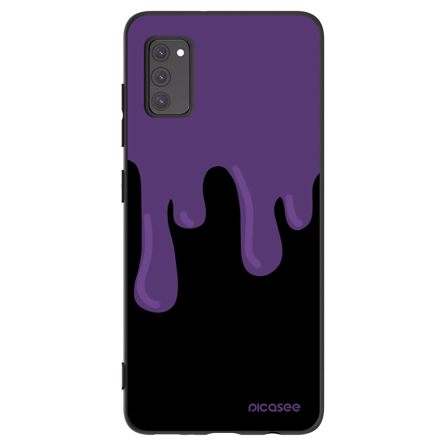 Picasee husă neagră din silicon pentru Samsung Galaxy A41 A415F - Purple spooky