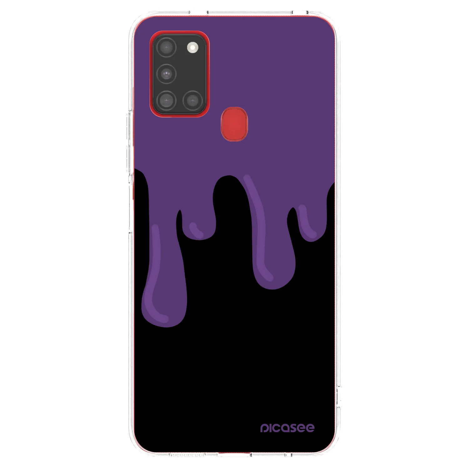 Picasee husă transparentă din silicon pentru Samsung Galaxy A21s - Purple spooky