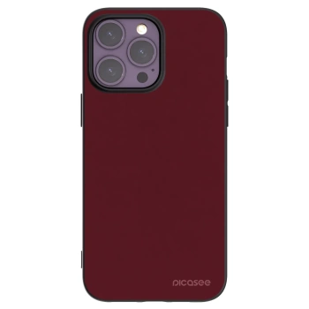 Picasee husă neagră din silicon pentru Apple iPhone 14 Pro Max - Burgundy red