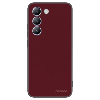 Picasee husă neagră din silicon pentru Vivo V40 SE 5G - Burgundy red