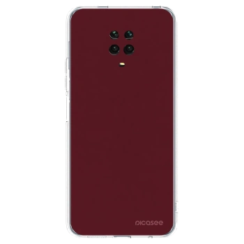 Picasee husă transparentă din silicon pentru Xiaomi Redmi Note 9S - Burgundy red