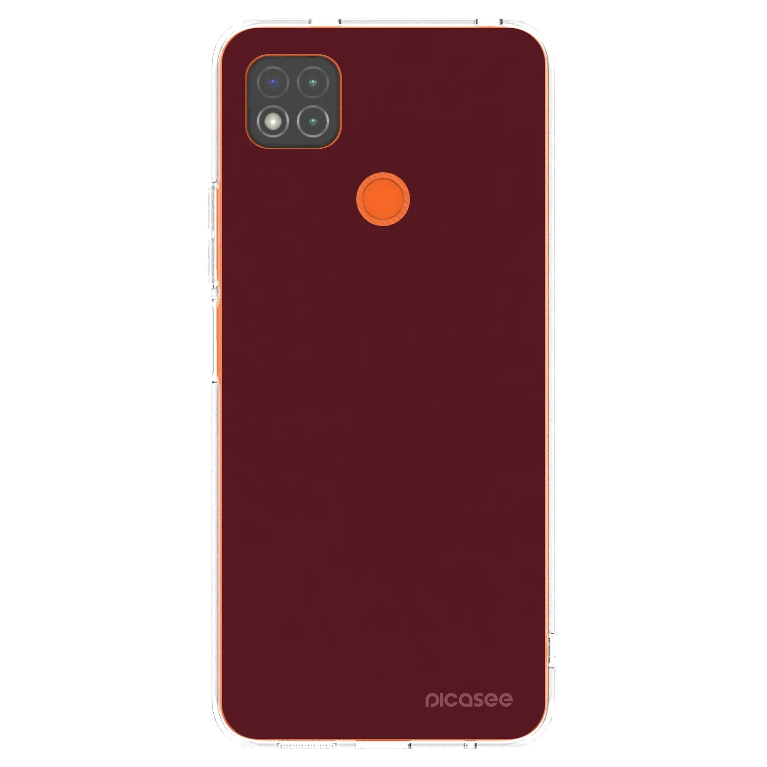 Picasee husă transparentă din silicon pentru Xiaomi Redmi 9C - Burgundy red