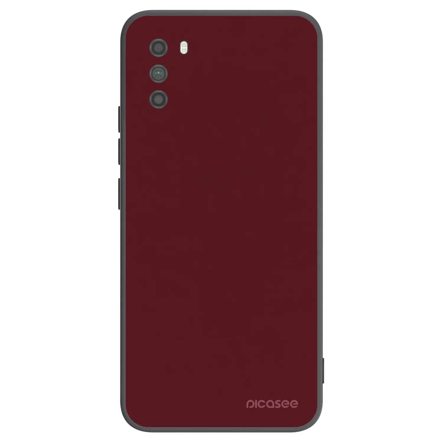 Picasee husă neagră din silicon pentru Xiaomi Poco M3 - Burgundy red