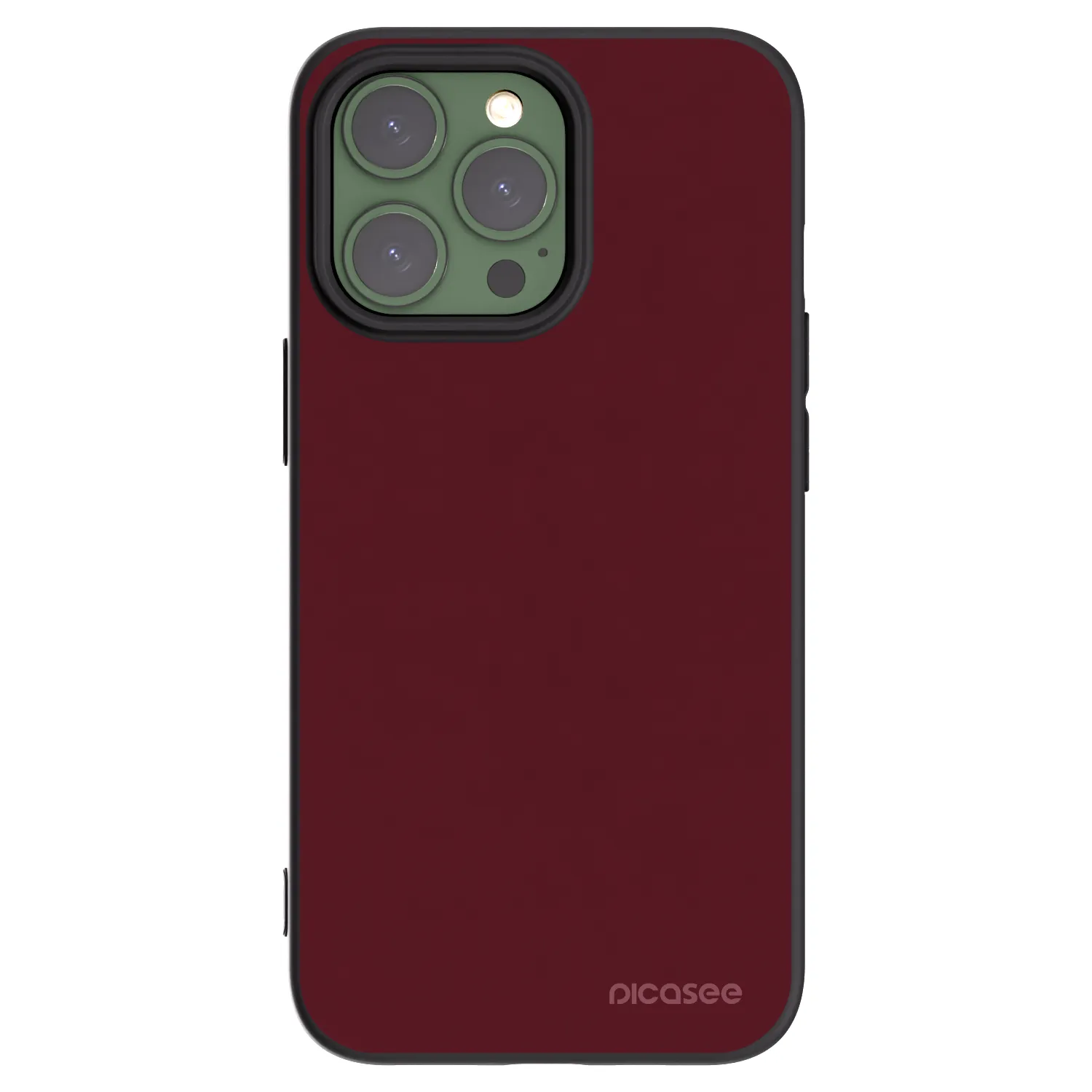 Picasee husă neagră din silicon pentru Apple iPhone 13 Pro - Burgundy red