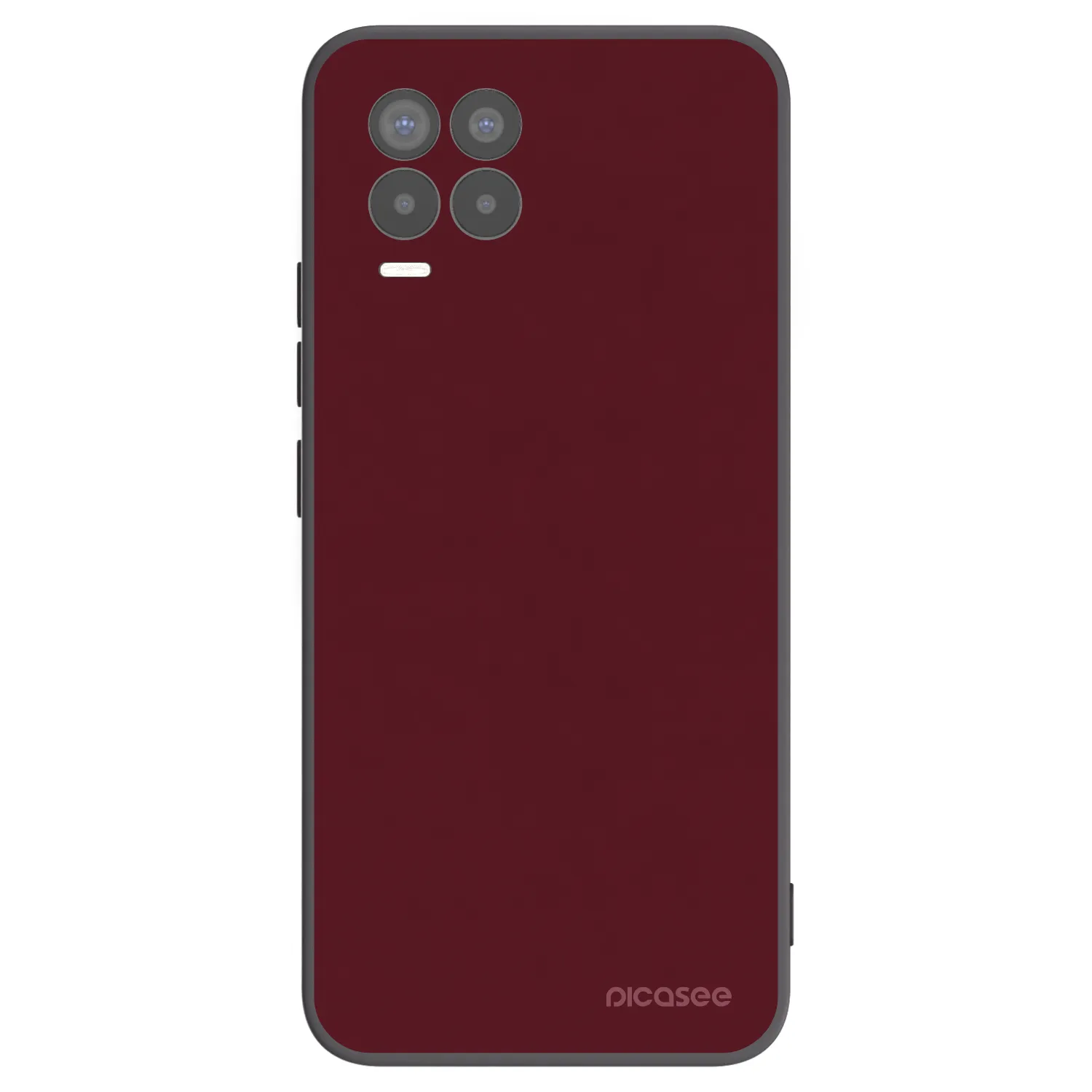 Picasee husă neagră din silicon pentru Realme 8 Pro - Burgundy red
