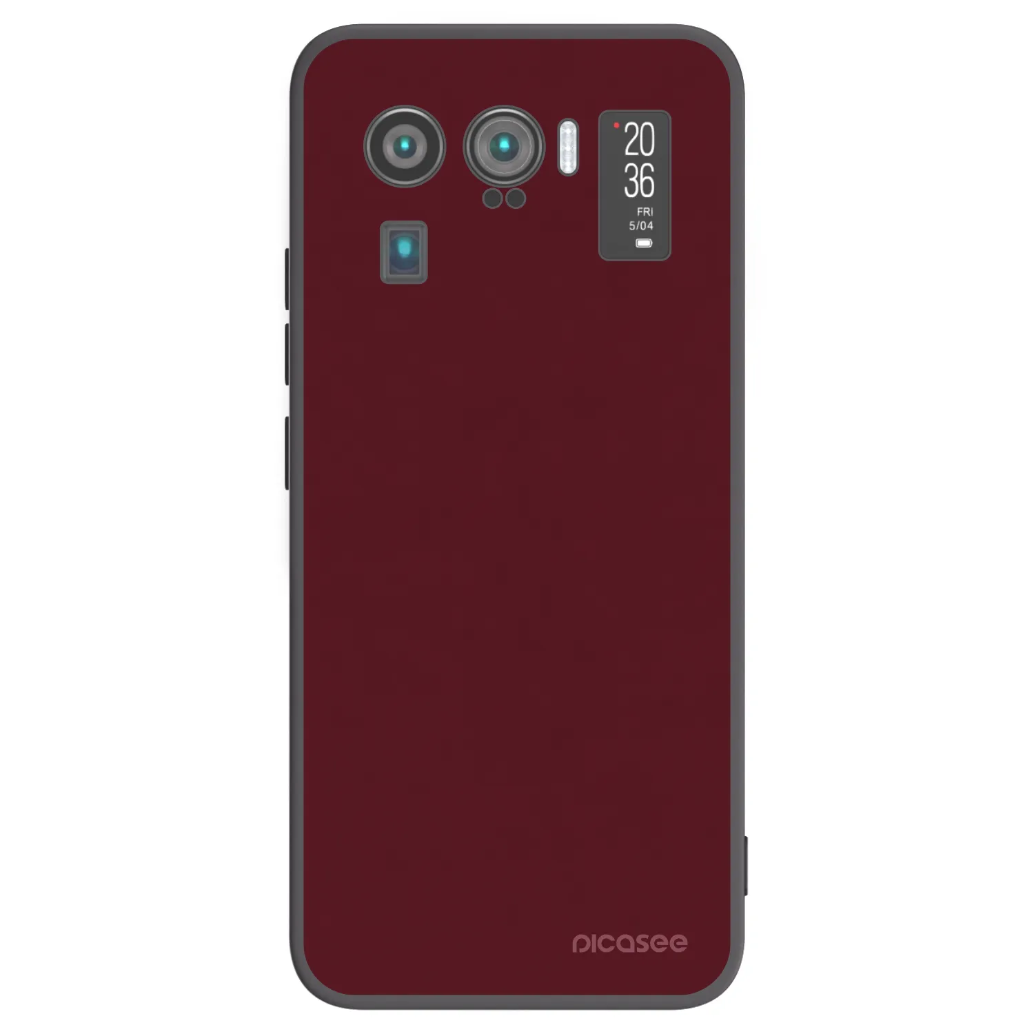 Picasee husă neagră din silicon pentru Xiaomi Mi 11 Ultra - Burgundy red