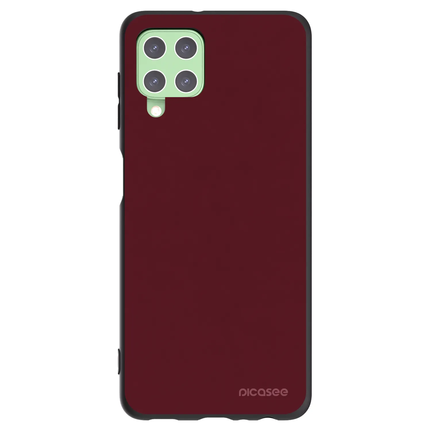 Picasee husă neagră din silicon pentru Samsung Galaxy A22 A225F 4G - Burgundy red