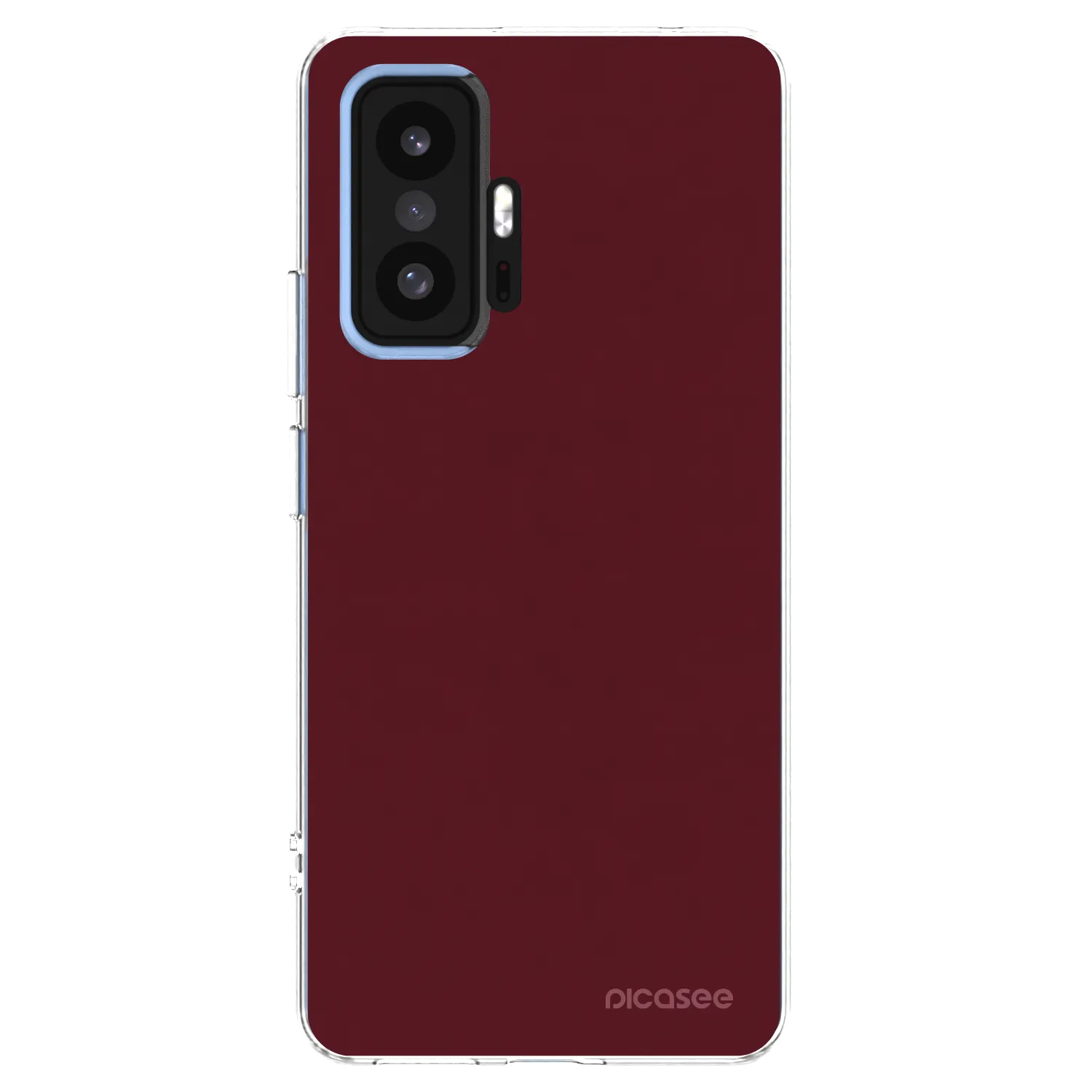 Picasee husă transparentă din silicon pentru Xiaomi 11T Pro - Burgundy red