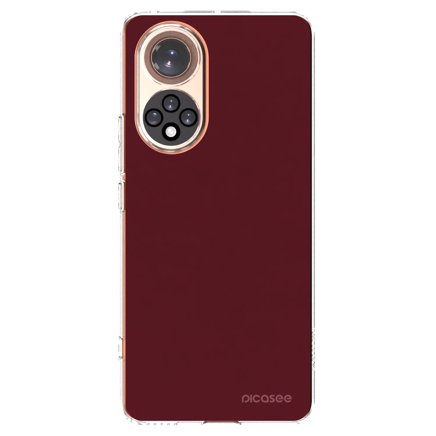Picasee husă transparentă din silicon pentru Honor 50 5G - Burgundy red