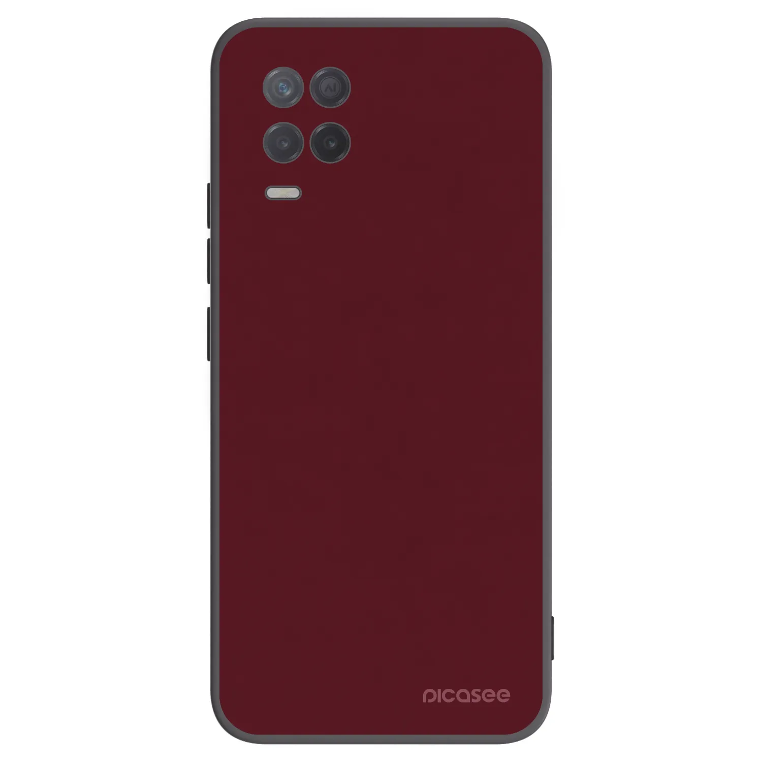 Picasee husă neagră din silicon pentru Realme 8 5G - Burgundy red