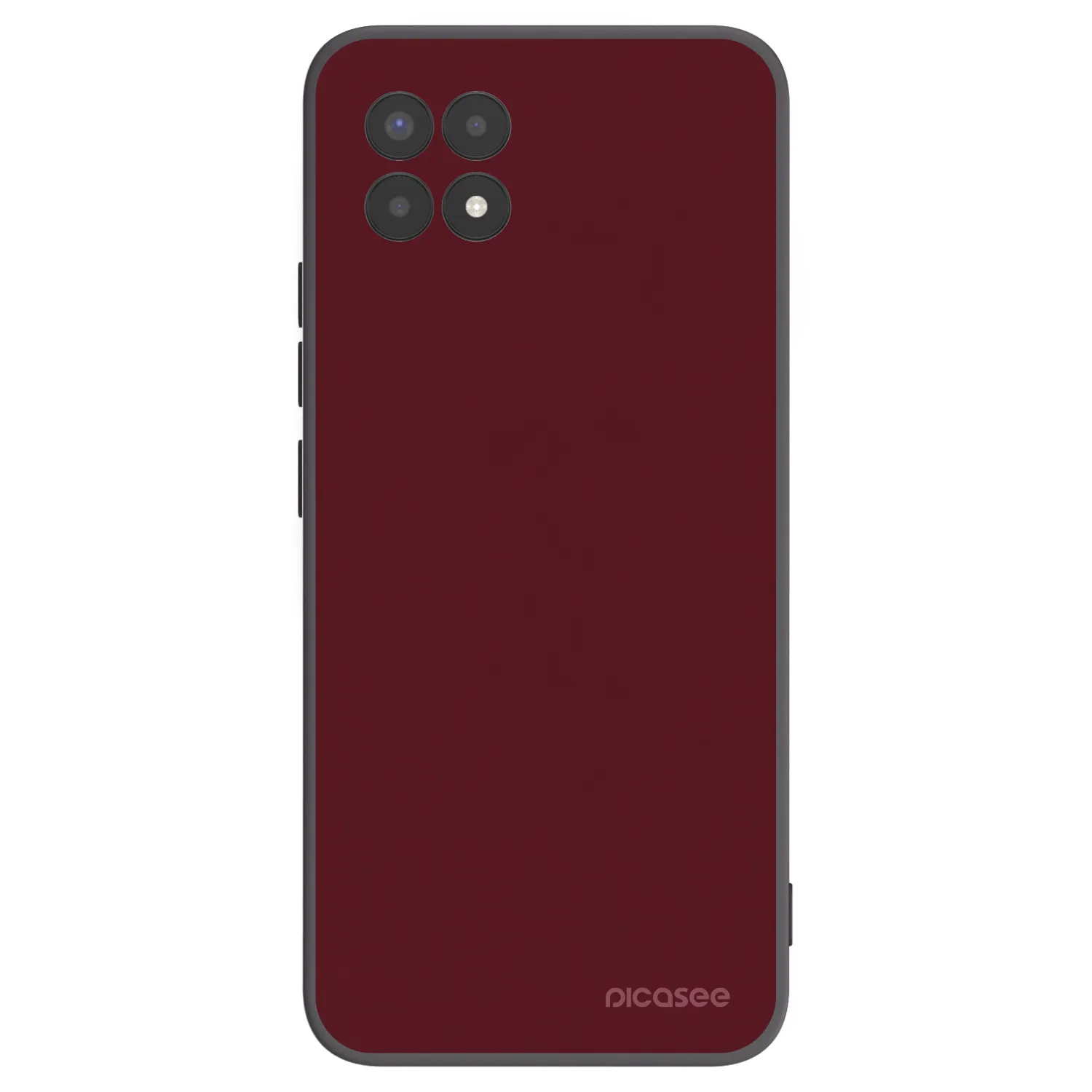 Picasee husă neagră din silicon pentru Realme 8i - Burgundy red