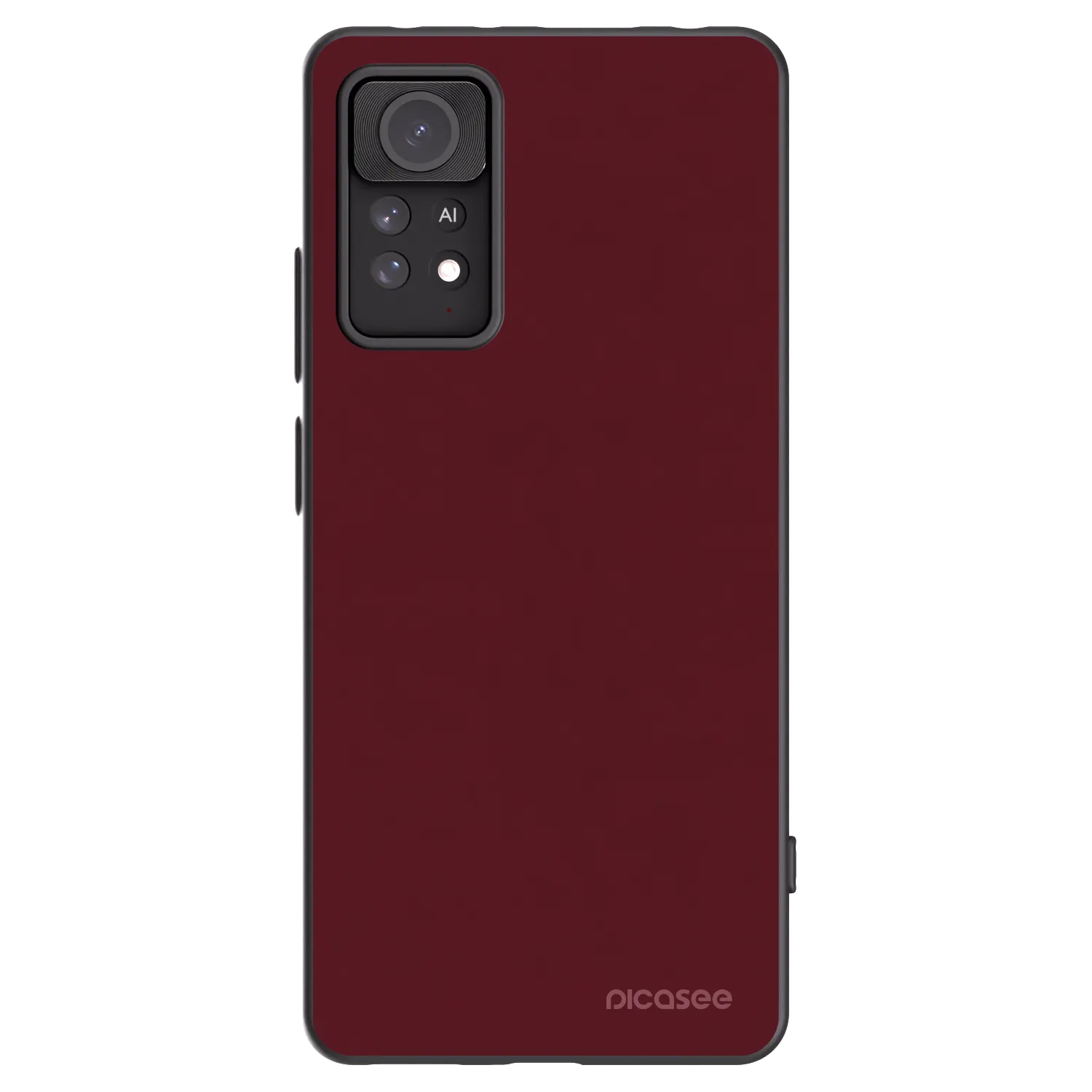 Picasee husă neagră din silicon pentru Xiaomi Redmi Note 11 Pro 5G - Burgundy red