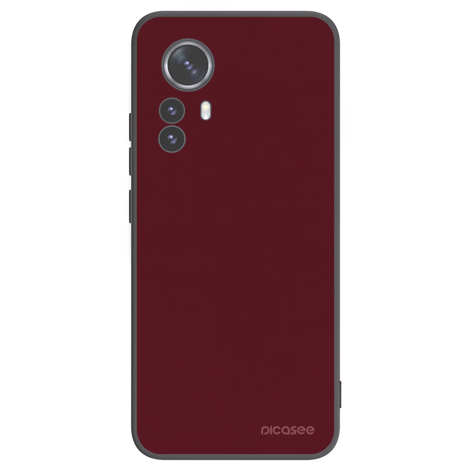 Picasee husă neagră din silicon pentru Xiaomi 12 Pro - Burgundy red