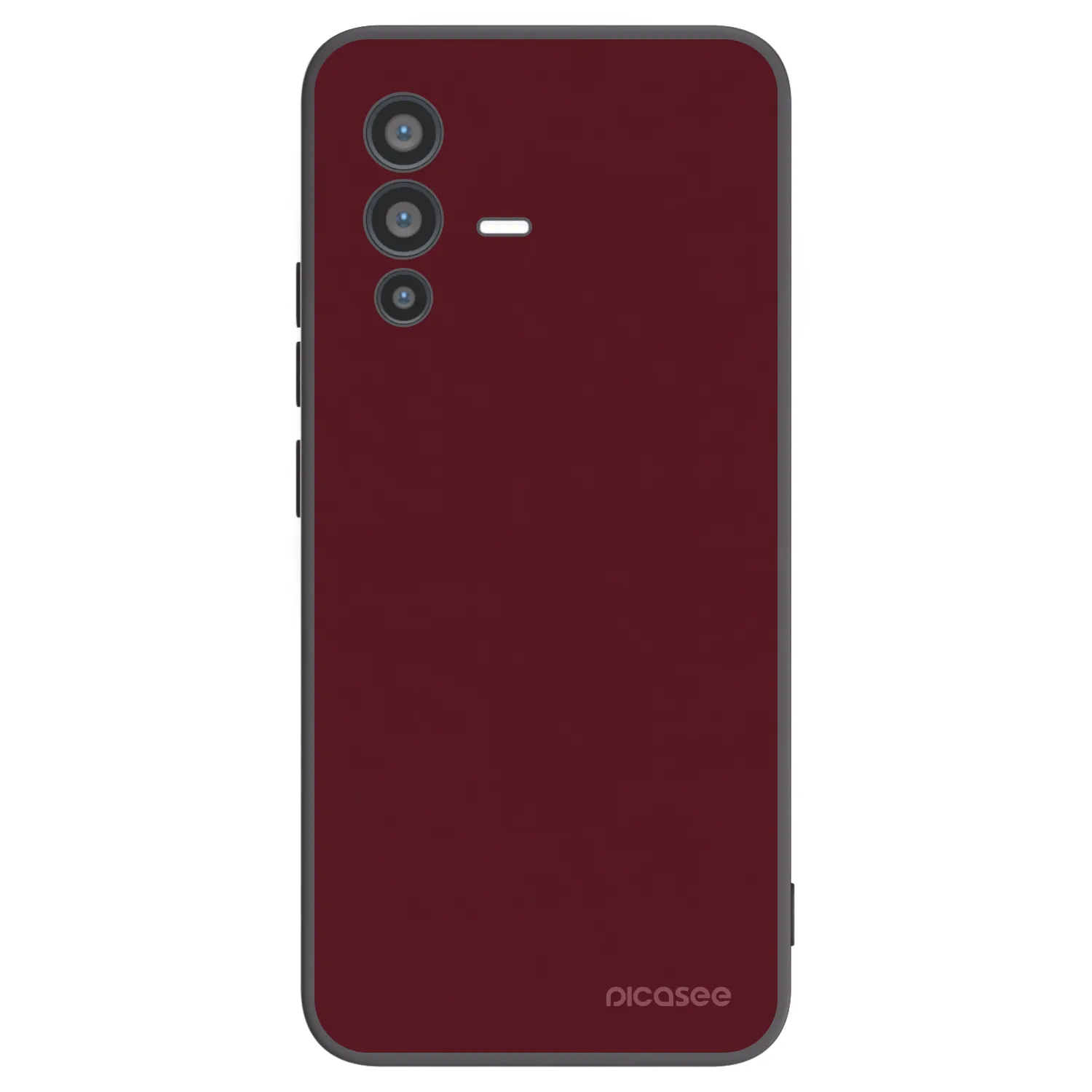 Picasee husă neagră din silicon pentru Vivo V23 5G - Burgundy red