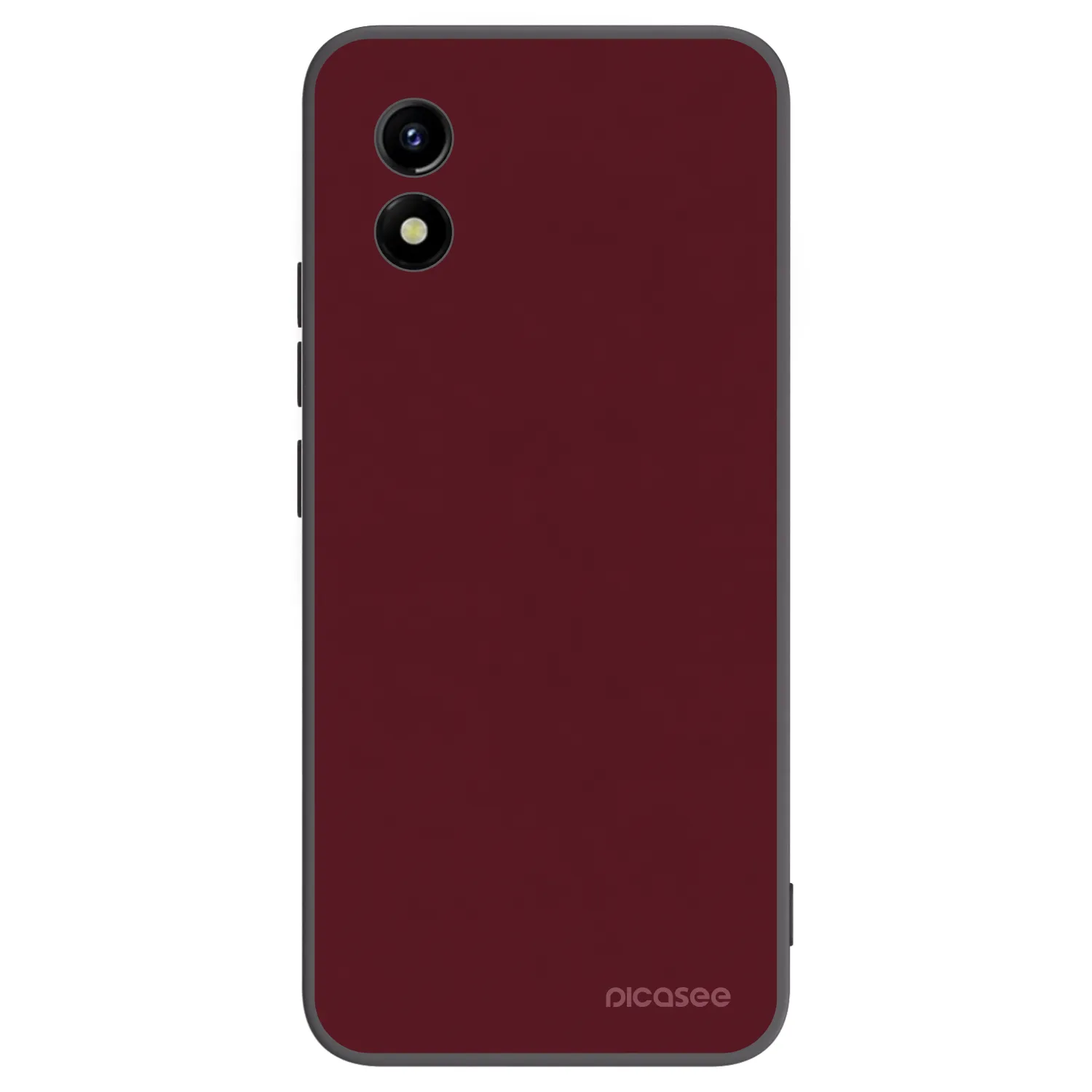 Picasee husă neagră din silicon pentru Vivo Y01 - Burgundy red