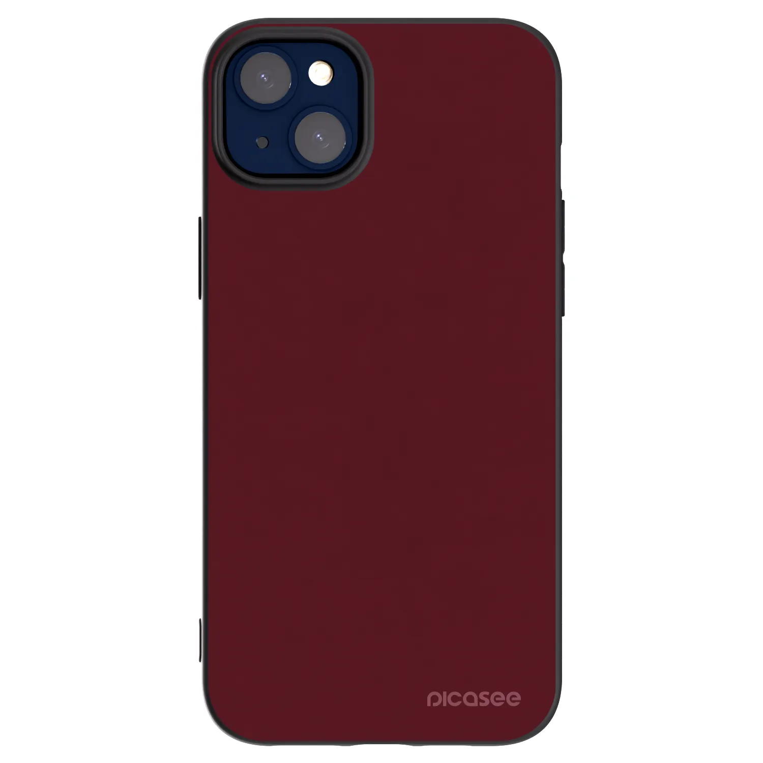 Picasee husă neagră din silicon pentru Apple iPhone 14 Plus - Burgundy red