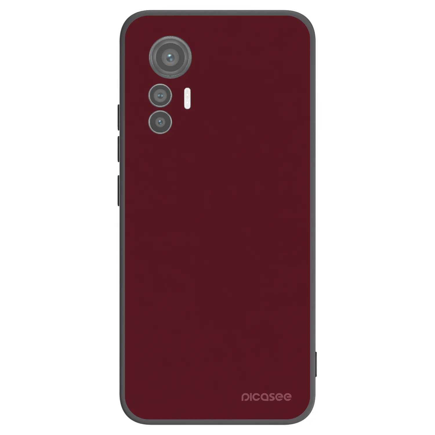 Picasee husă neagră din silicon pentru Xiaomi 12 Lite - Burgundy red