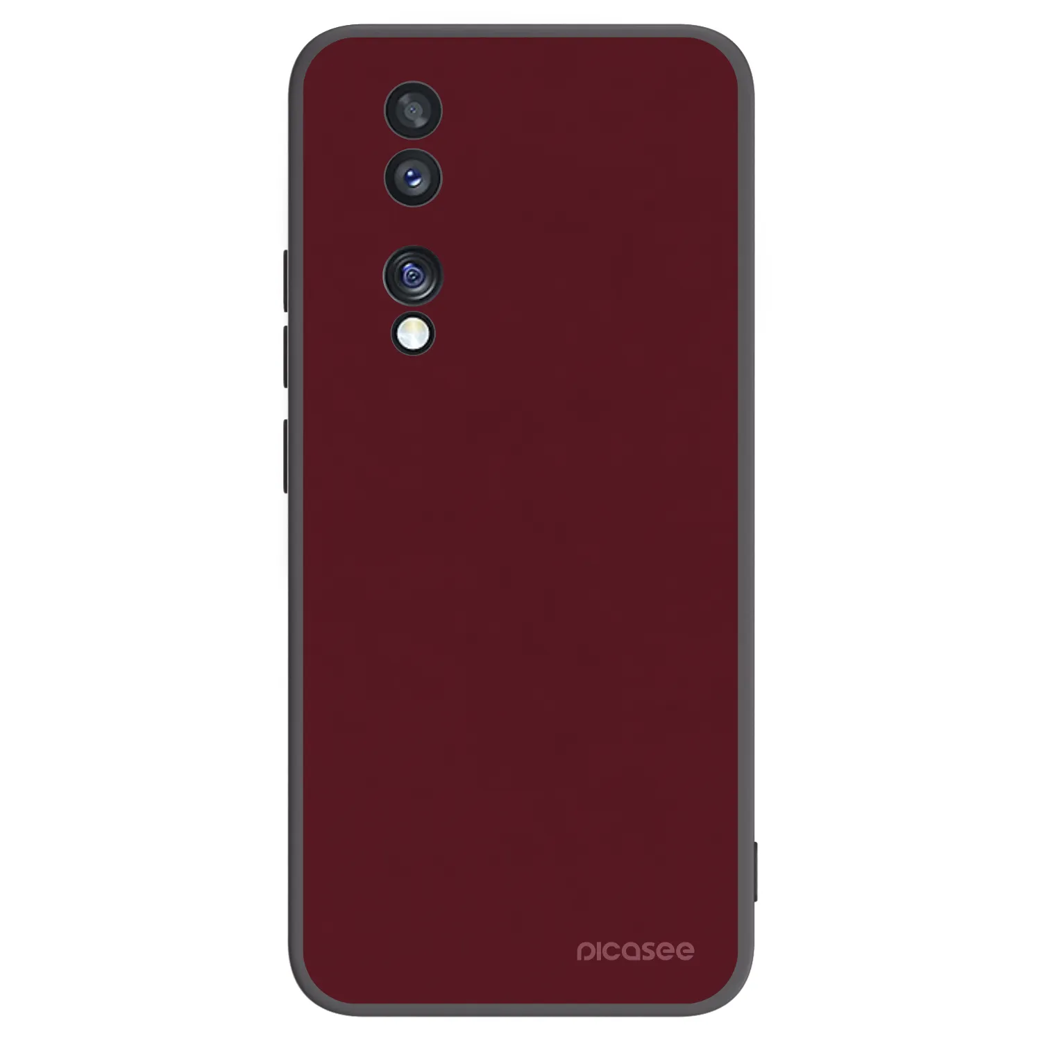 Picasee husă neagră din silicon pentru Honor 70 - Burgundy red