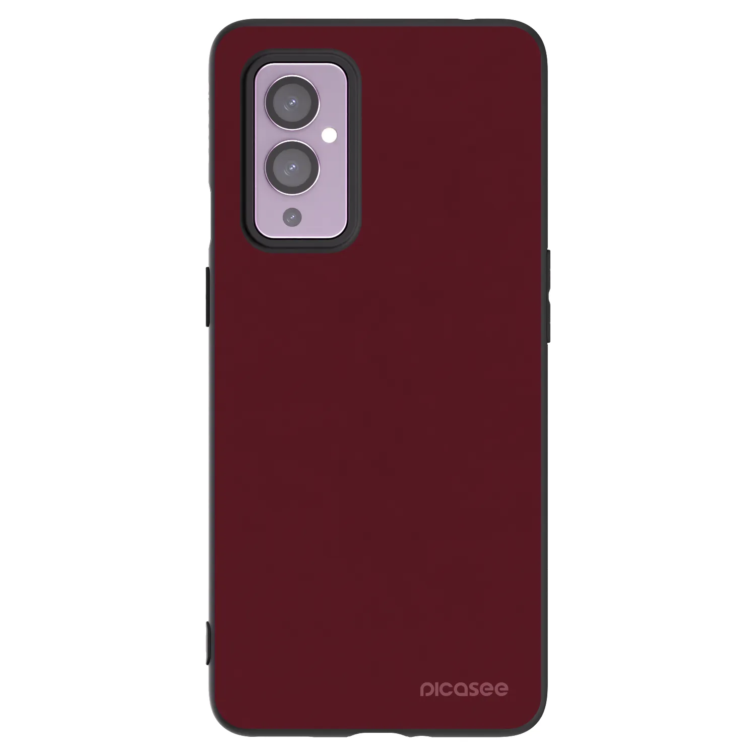 Picasee husă neagră din silicon pentru OnePlus 9 - Burgundy red