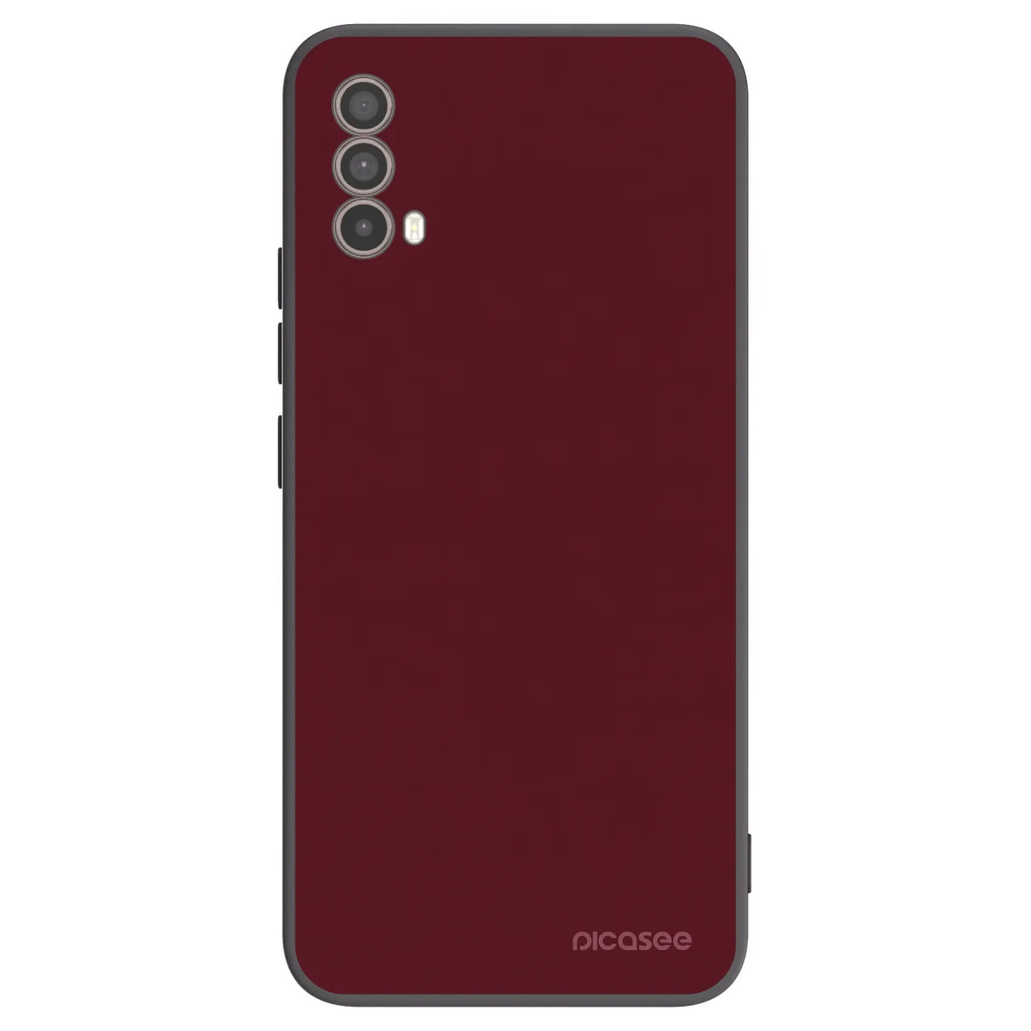 Picasee husă neagră din silicon pentru Motorola Moto E40 - Burgundy red