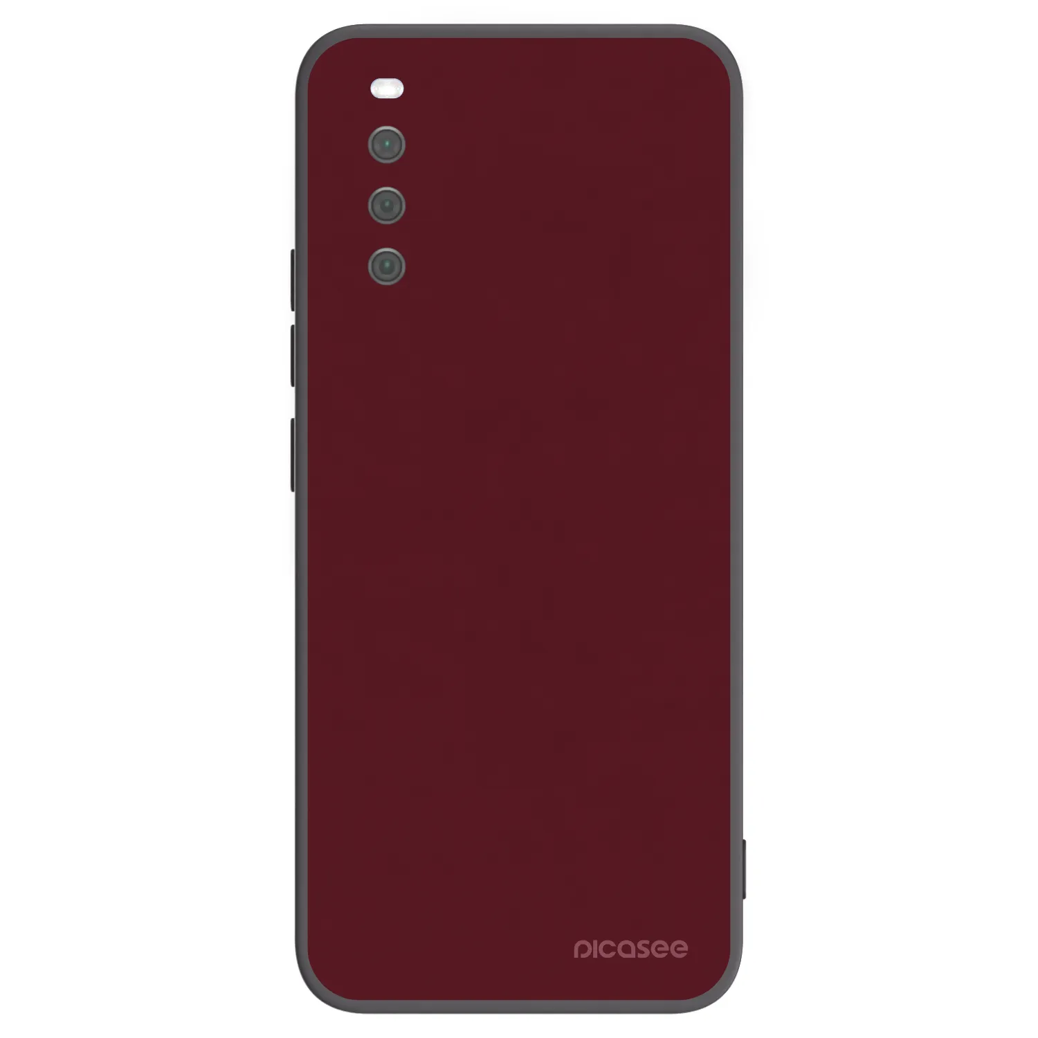Picasee husă neagră din silicon pentru Sony Xperia 10 III - Burgundy red
