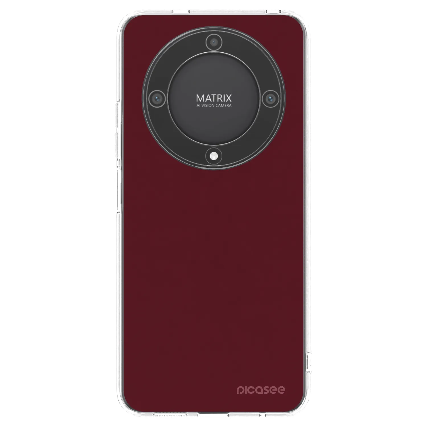 Picasee husă transparentă din silicon pentru Honor Magic5 Lite 5G - Burgundy red