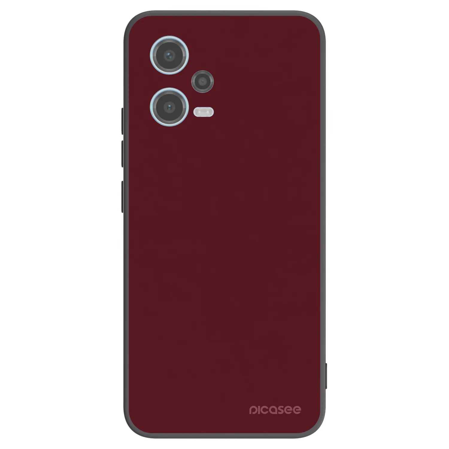 Picasee husă neagră din silicon pentru Xiaomi Redmi Note 12 5G - Burgundy red
