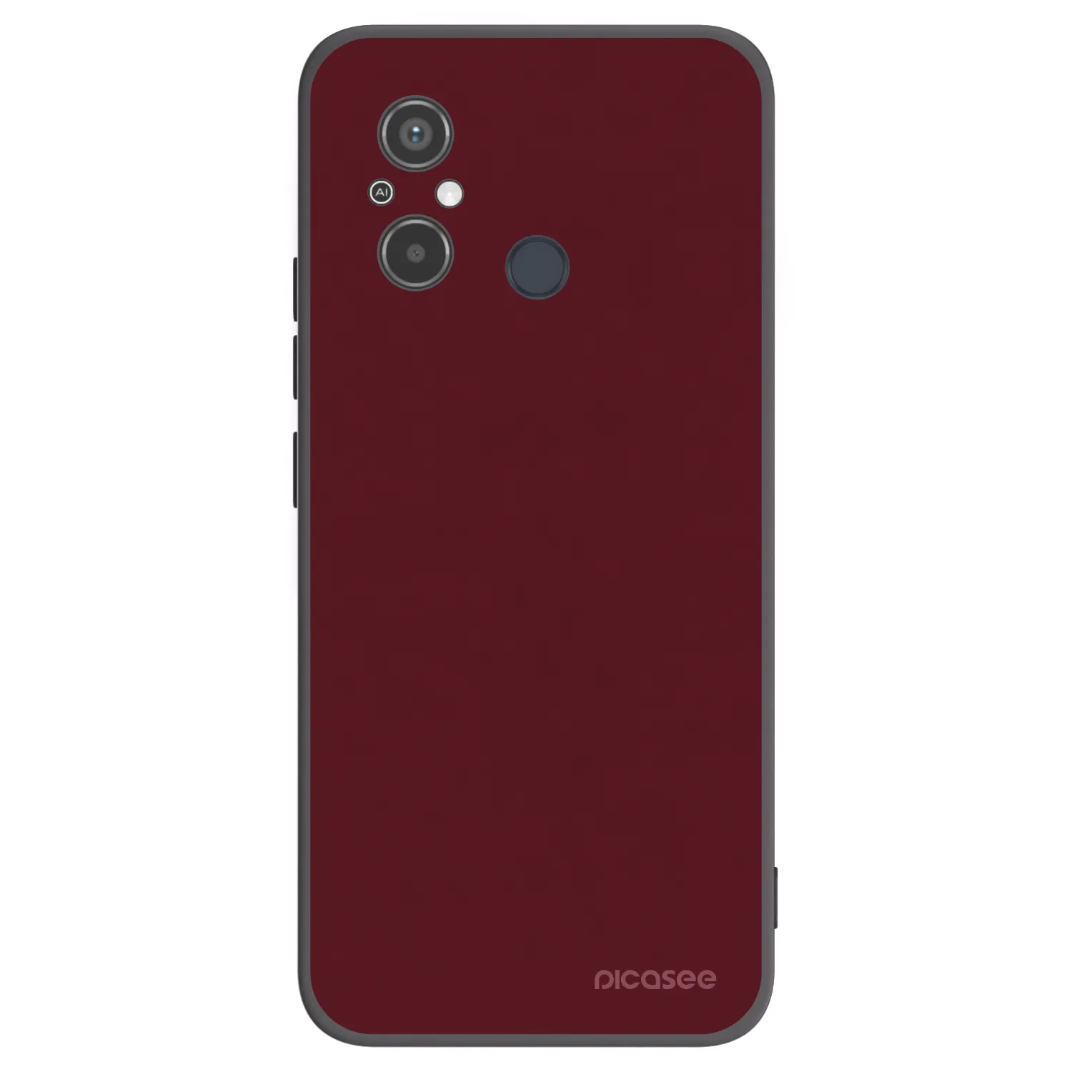 Picasee husă neagră din silicon pentru Xiaomi Redmi 12C - Burgundy red