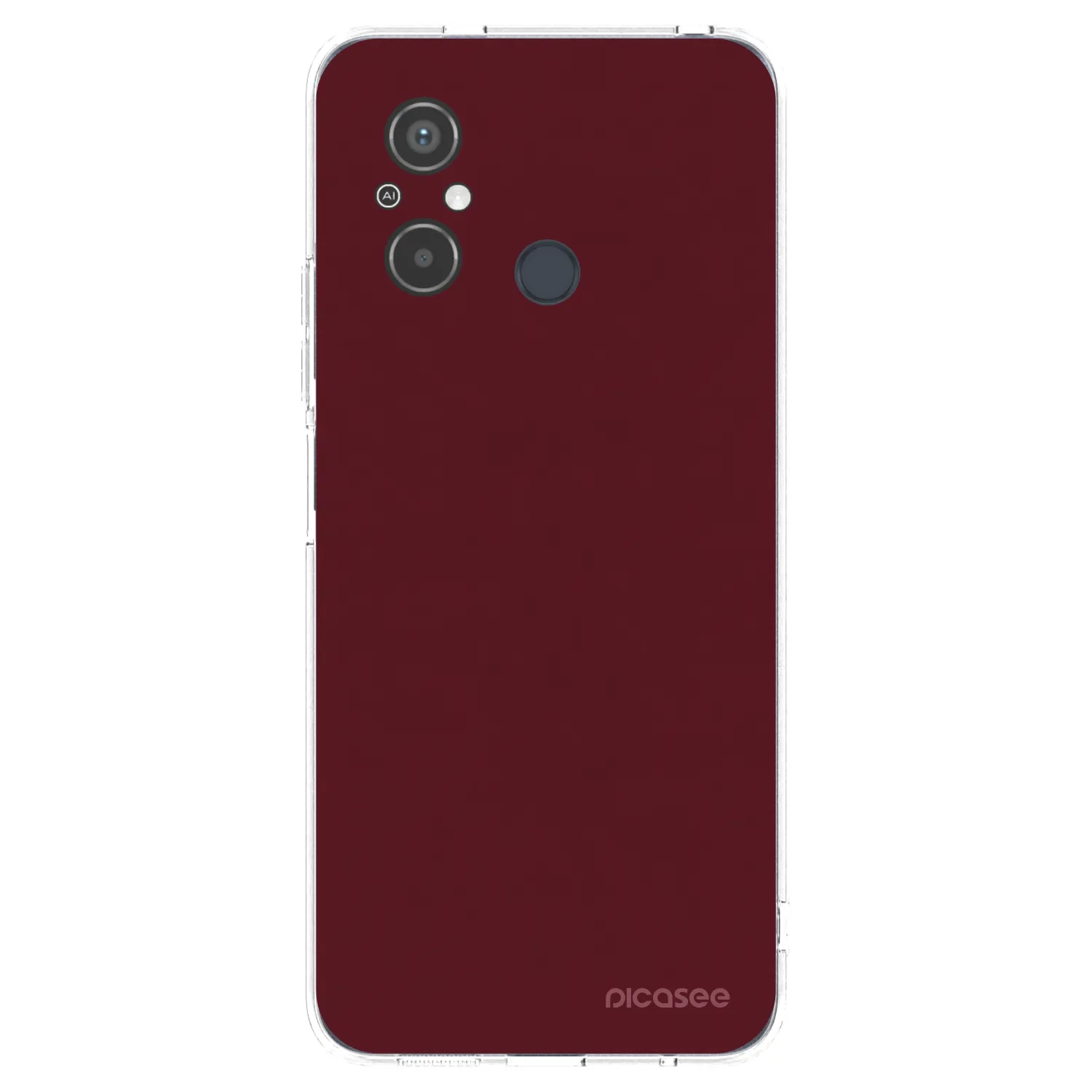 Picasee husă transparentă din silicon pentru Xiaomi Redmi 12C - Burgundy red