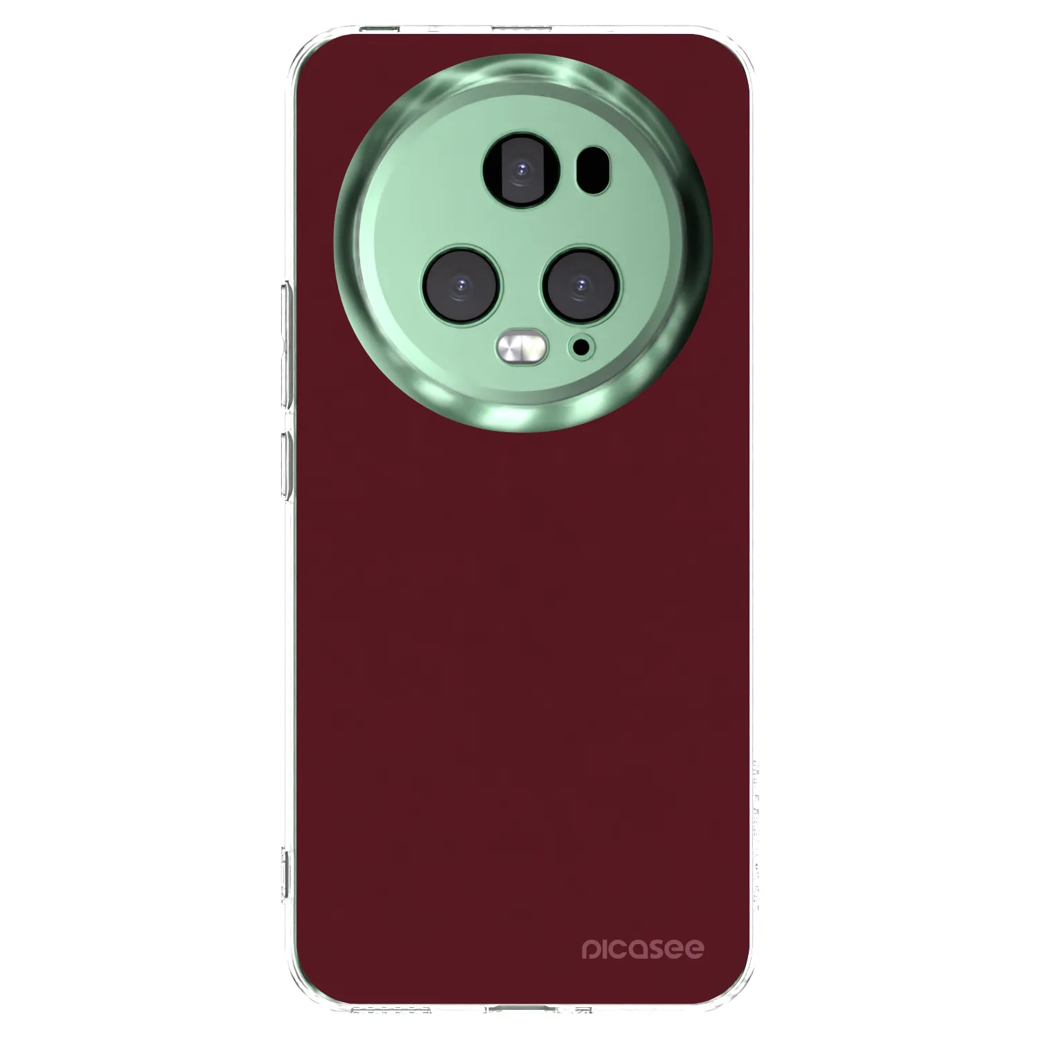 Picasee husă transparentă din silicon pentru Honor Magic5 Pro - Burgundy red