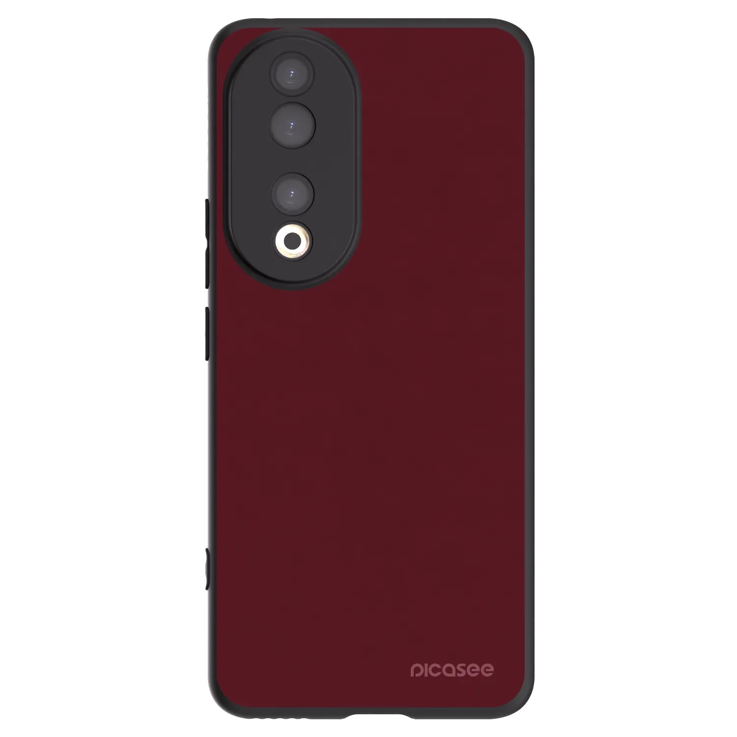 Picasee husă neagră din silicon pentru Honor 90 5G - Burgundy red