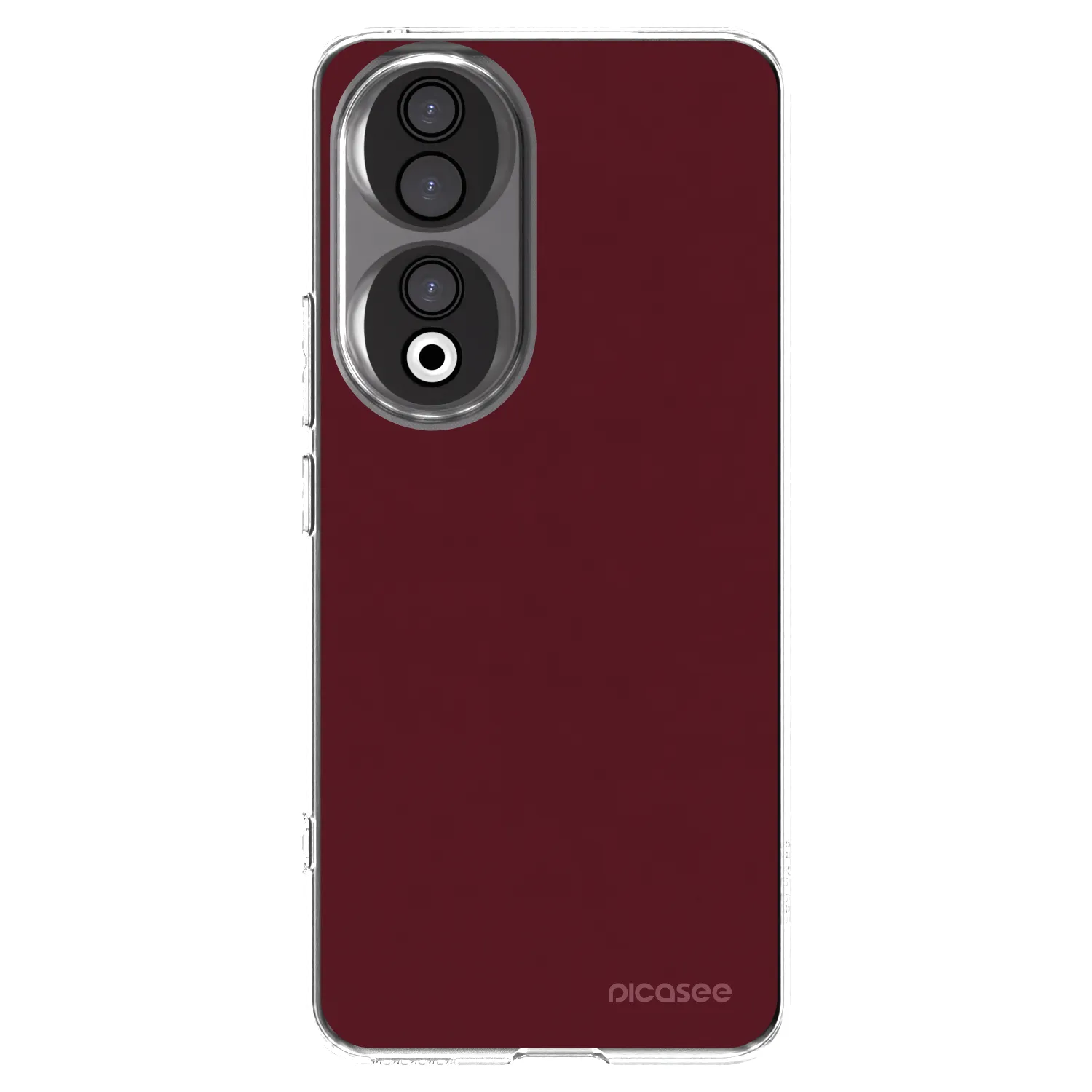 Picasee husă transparentă din silicon pentru Honor 90 5G - Burgundy red