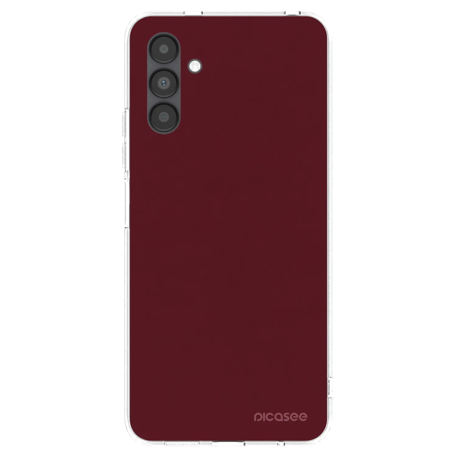 Picasee husă transparentă din silicon pentru Samsung Galaxy A04s A047F - Burgundy red