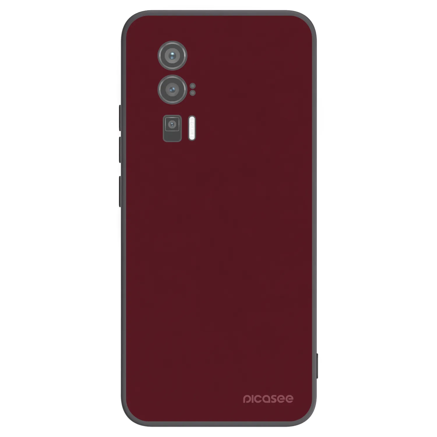 Picasee husă neagră din silicon pentru Xiaomi Poco F5 Pro 5G - Burgundy red