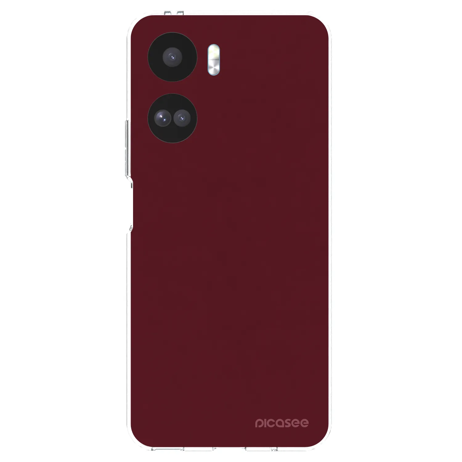 Picasee husă transparentă din silicon pentru Honor 90 Lite 5G - Burgundy red