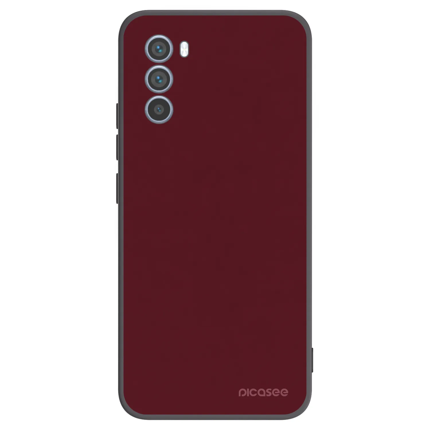 Picasee husă neagră din silicon pentru Motorola Moto G62 - Burgundy red