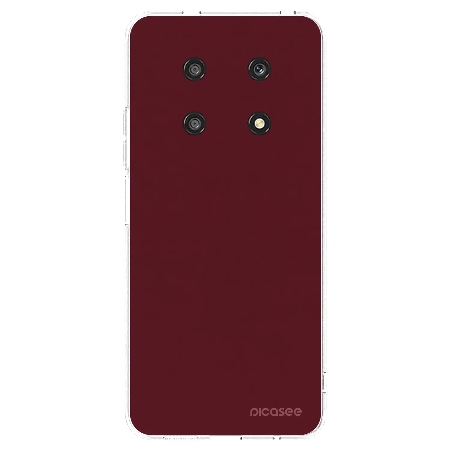 Picasee husă transparentă din silicon pentru Honor Magic4 Lite 5G - Burgundy red