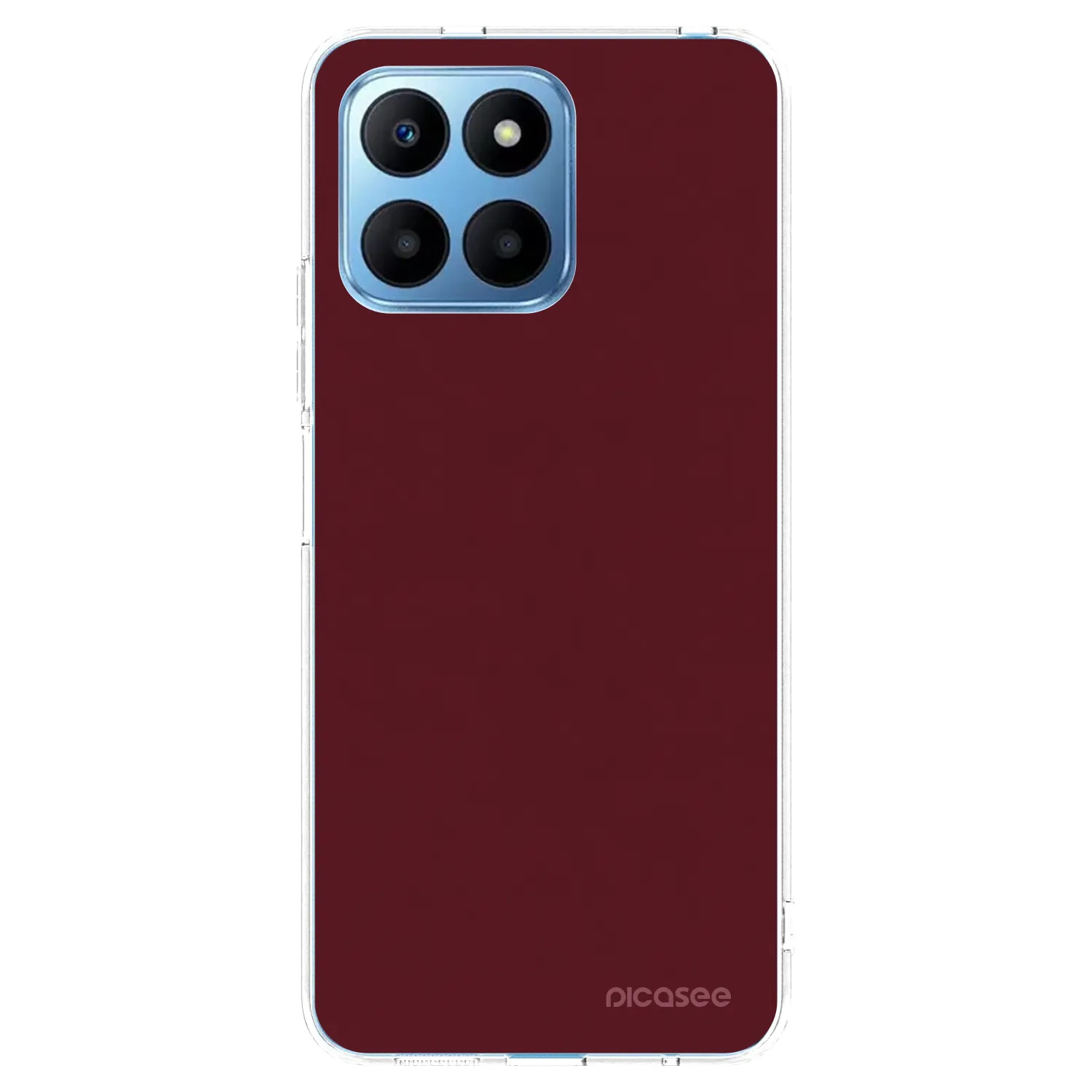 Picasee husă transparentă din silicon pentru Honor 70 Lite - Burgundy red