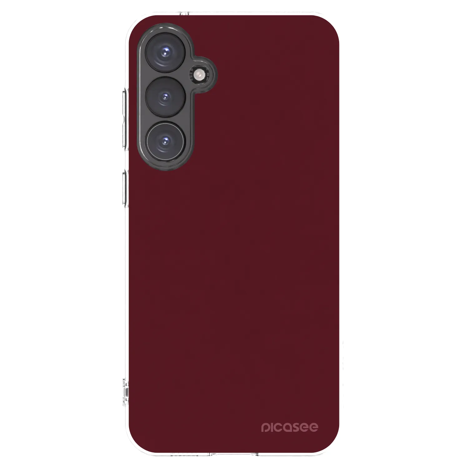 Picasee husă transparentă din silicon pentru Samsung Galaxy S23 FE S711B - Burgundy red
